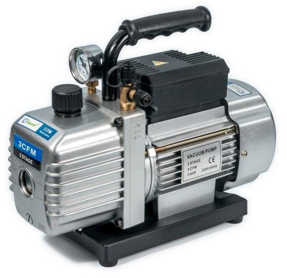Насос вакуумный двухступенчатый со стрелочным вакуумметром, 72 л/мин Becool BC-VP-230 SV, спец. масло