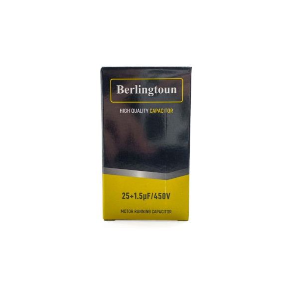 Конденсатор 25+1,5мкФ 450V металл Berlingtoun