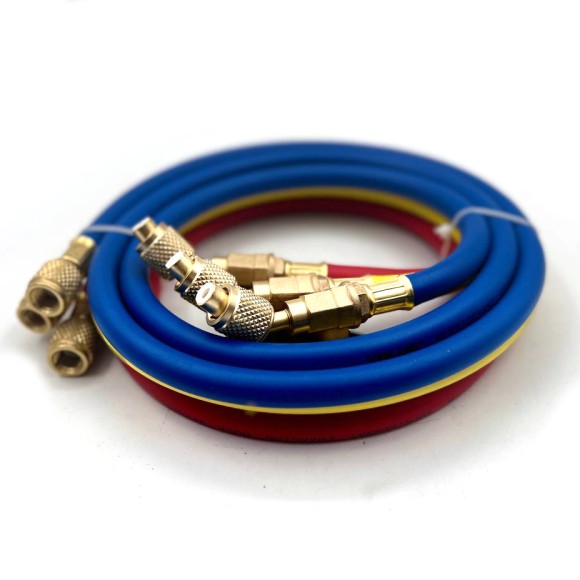 Набор заправочных шлангов 3шт 150см  (22,134,12) Value VRP-С-(R,Y,B) с вентилями