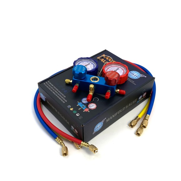 Манометрическая станция CT-236G-R134a(R22,R404,R134,R410) с 3  шлангами 0,9м