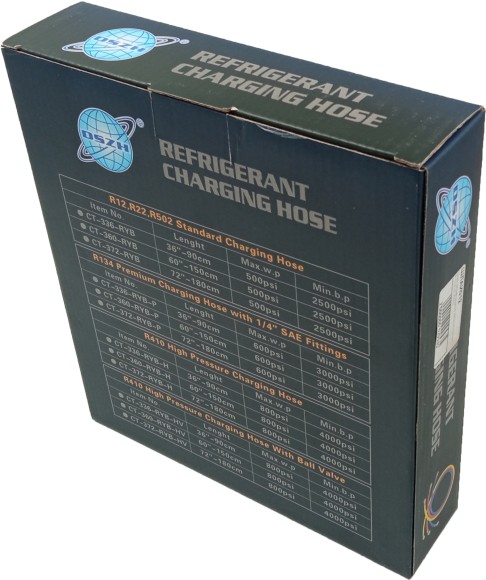 Набор шлангов 3шт 120см, 500PSI (R-12, R-22, R-502) DS 48500