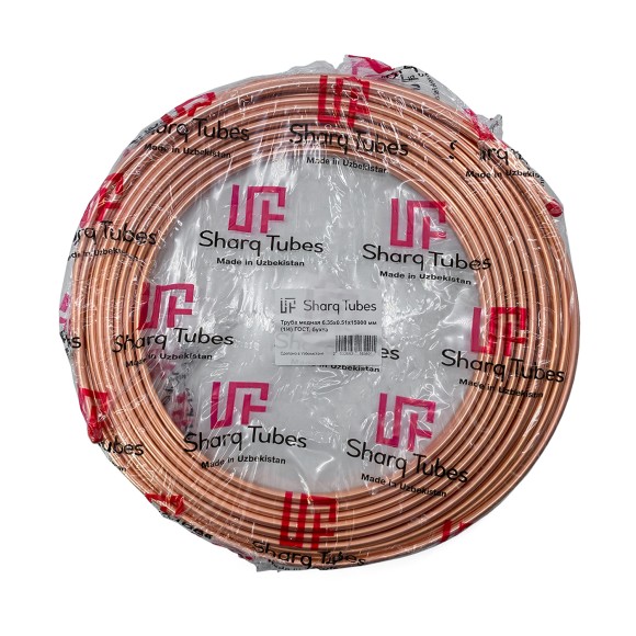 Медная труба 1/4 0,51мм Sharq Tubes бухта 15м Гост