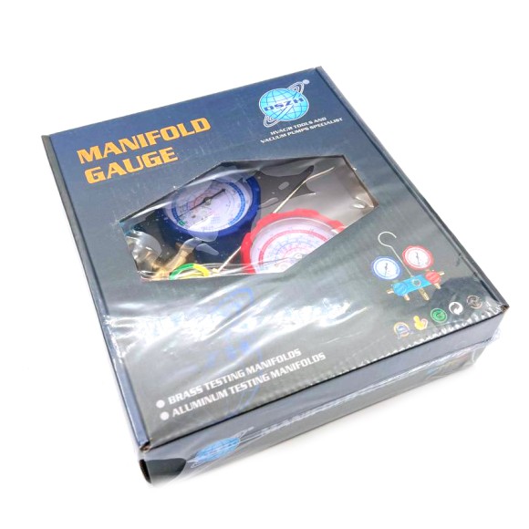 Манометрическая станция DSZH WK-536G-R134a R22/134/404/407/410 стекло без шлангов