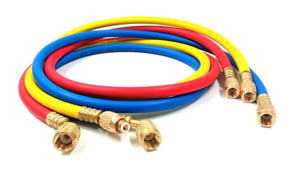 Набор шлангов 3шт 120см, 600PSI (R-134, R-404, R-407) DSZH DS 48600