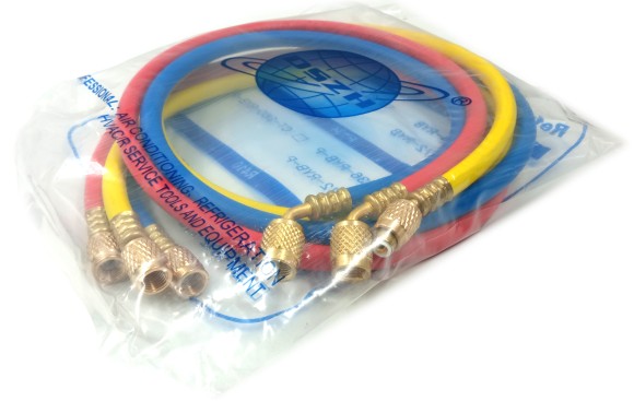 Набор шлангов 3шт 120см, 600PSI (R-134, R-404, R-407) DSZH DS 48600