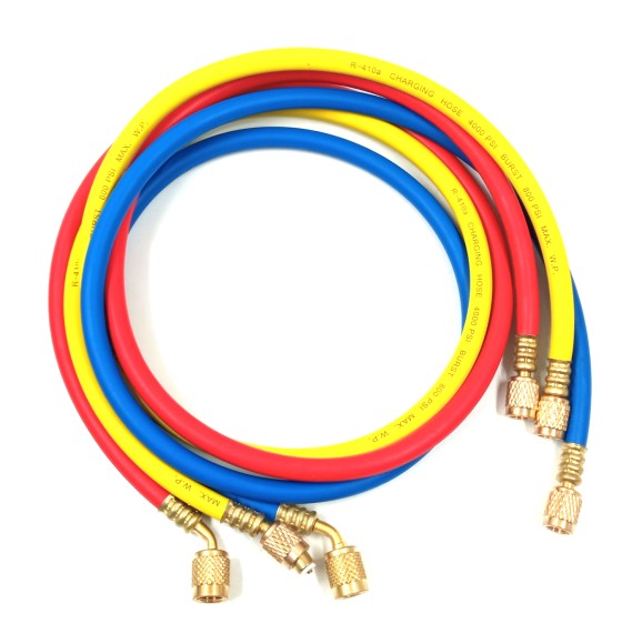 Набор шлангов 3шт 120см, 600PSI (R-134, R-404, R-407) DSZH DS 48600