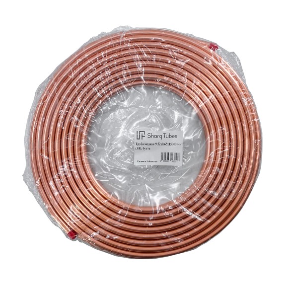 Медная труба 3/8 0,65мм Sharq Tubes бухта 15м