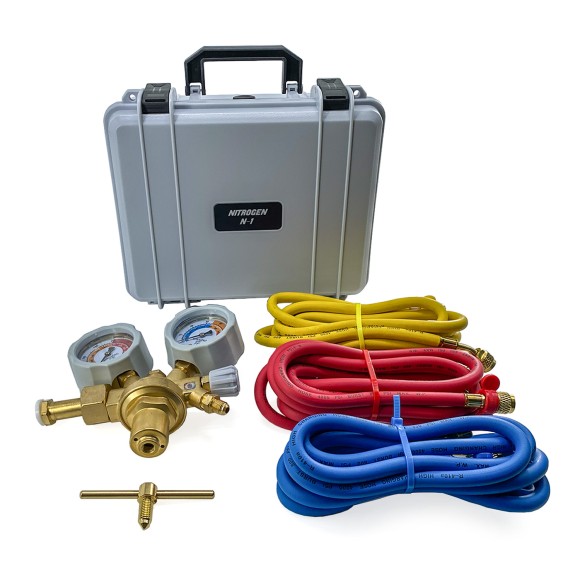 Редуктор (регулятор) для проверки герметичности системы азотом