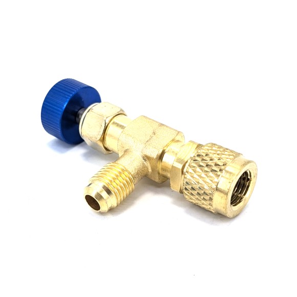 Запорный вентиль-переходник 1/4-1/4 FavorCool Blue (HC-1222)