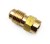 Соединитель латунный под пайку 1/4"