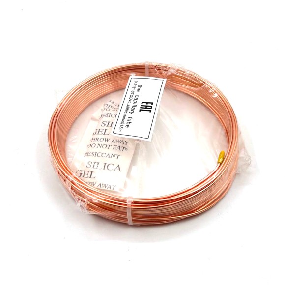 Трубка медная капиллярная 1.87х0.58 (0.71мм - внутрен. диам.) в бухтах 15м