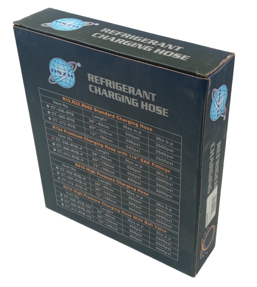 Набор шлангов 3шт 90см, 600PSI (R-134, R-404, R-407) DSZH DS 36600