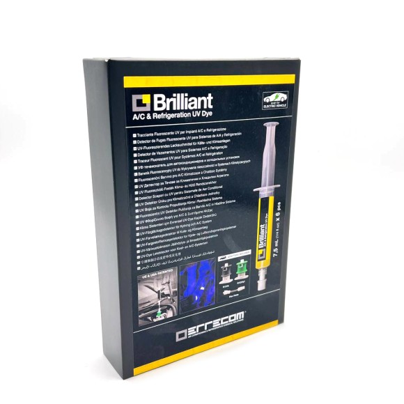 UV-краситель Errecom BRILLIANT 6 картриджей по 7,5 мл с адаптером для R134а (TR1058.A6.H2.S2)