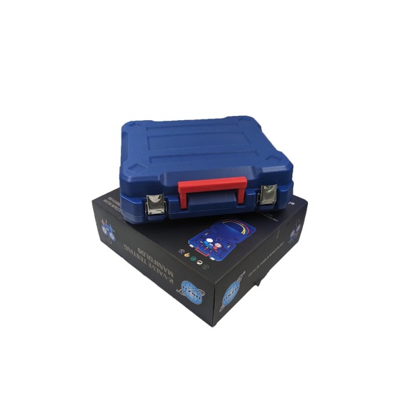 Манометрический коллектор в кейсе DSZH WK-P3601S (68мм,R22,404,134) со шлангами